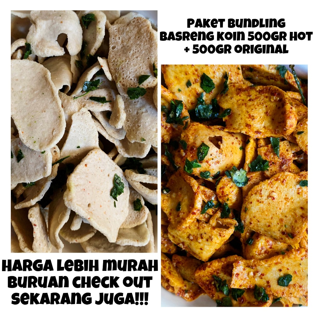 

PAKET HEMAT PAKET BUNDLING 500GR BASRENG PEDAS 500GR BASRENG ORIGINAL/BASRENG KOIN EXTRA DAUN JERUK/CEMILAN VIRAL FOOD SNACK/GRATIS ONGKIR