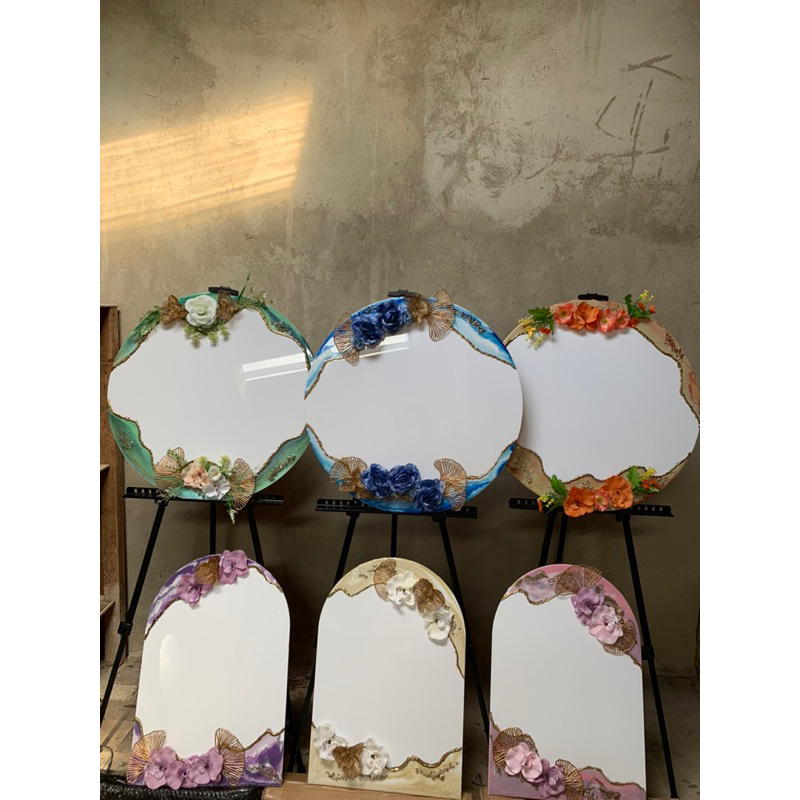 PRE ORDER PAPAN BUNGA RESIN SET LENGKAP