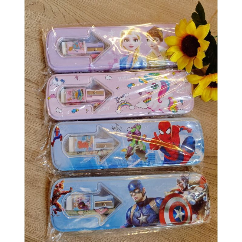 

Tempat Pensil Set Frozen,Spiderman, dll