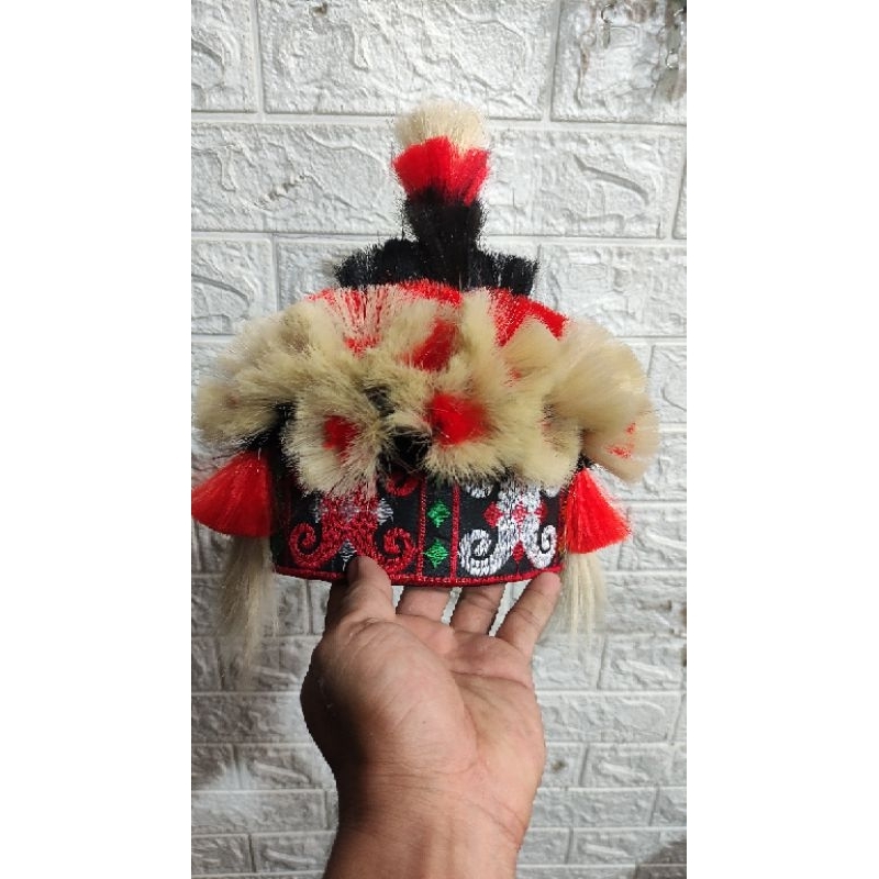 BLUKO HIASAN KEPALA ADAT DAYAK / Mahkota kepala perempuan dayak / Topi adat dayak