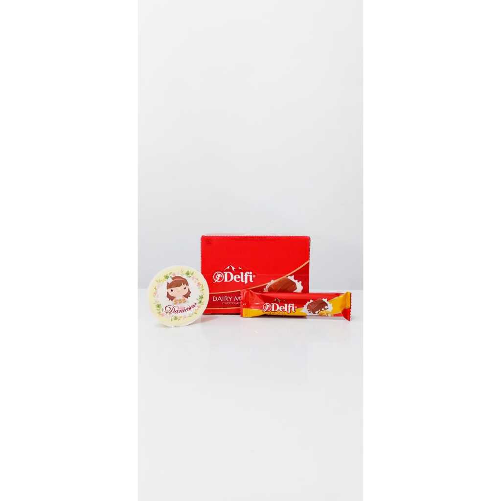 

1 kotak isi 15 coklat Delfi Dairy Milk 25gr Milk Chocolate, Almond, Cashew, Fruit & Nut ( SCP )