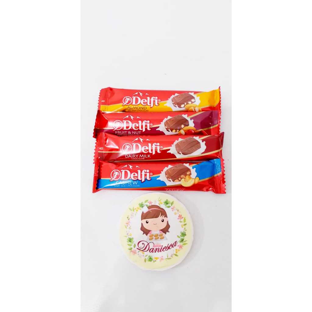 

ECERAN 25gr Coklat Delfi Dairy Milk Chocolate, Almond, Cashew, Fruit & Nut ( SCP )