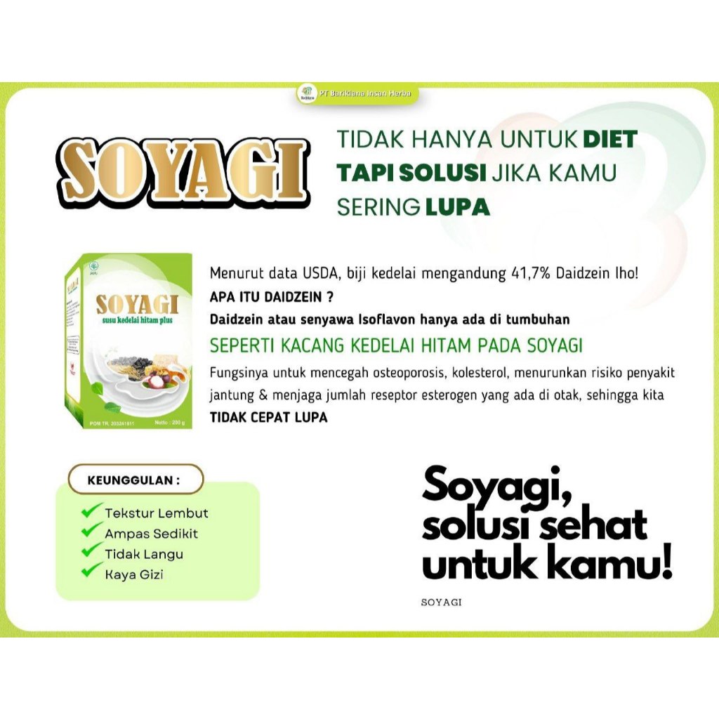 

SOYAGI Susu Kedelai Hitam