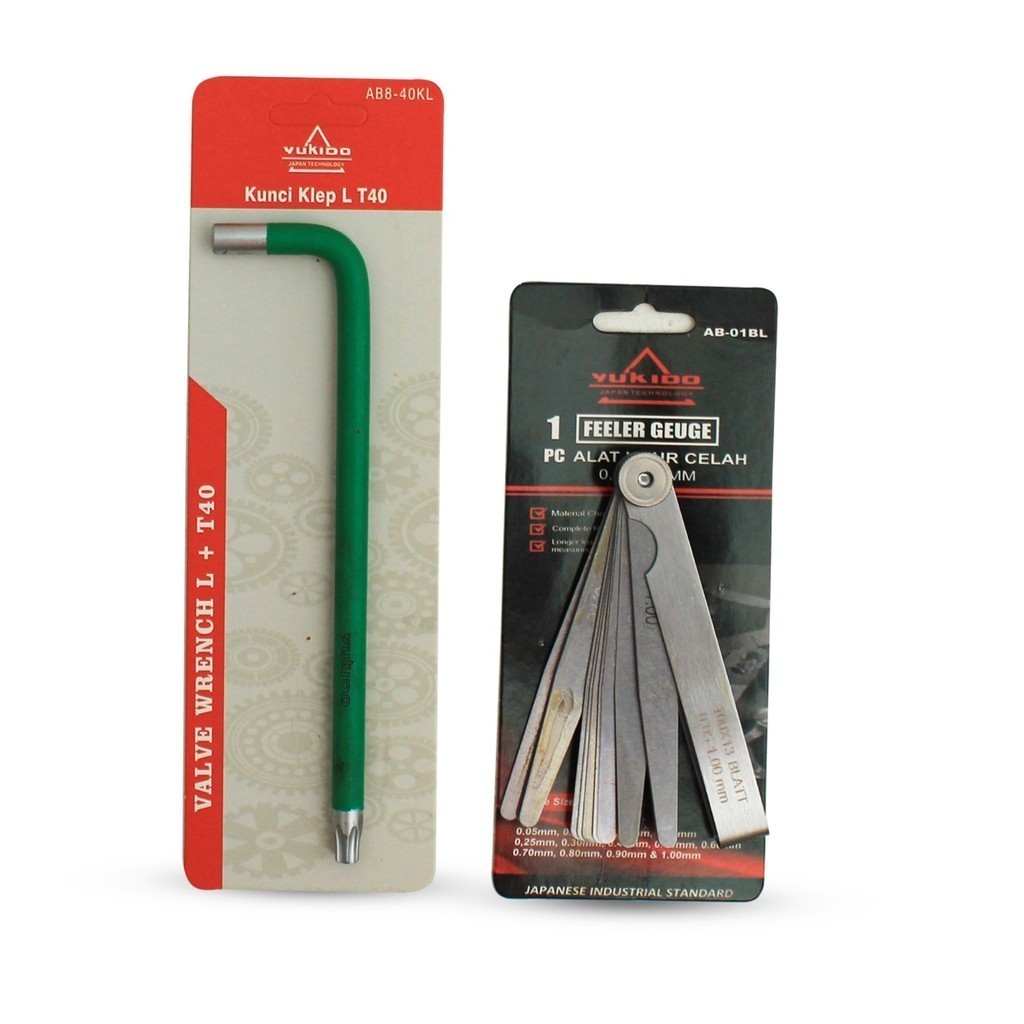 paket murah Kunci Stel Klep 2 pcs Kunci Tutup Klep Kunci Klep Feeler Gauge Tekiro Kunci Stelan Klep