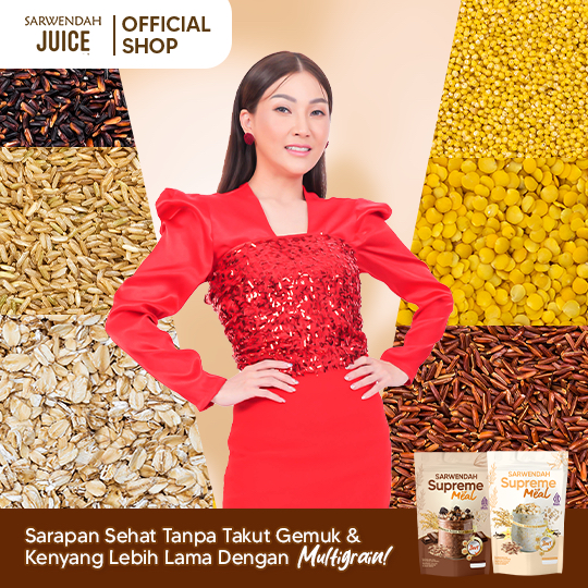 

Ay00! Sarwendah Juice (Supreme Meal 150gr) Sarwendah Supreme Meal Vanila / Cokelat 1 Pouch 150gr