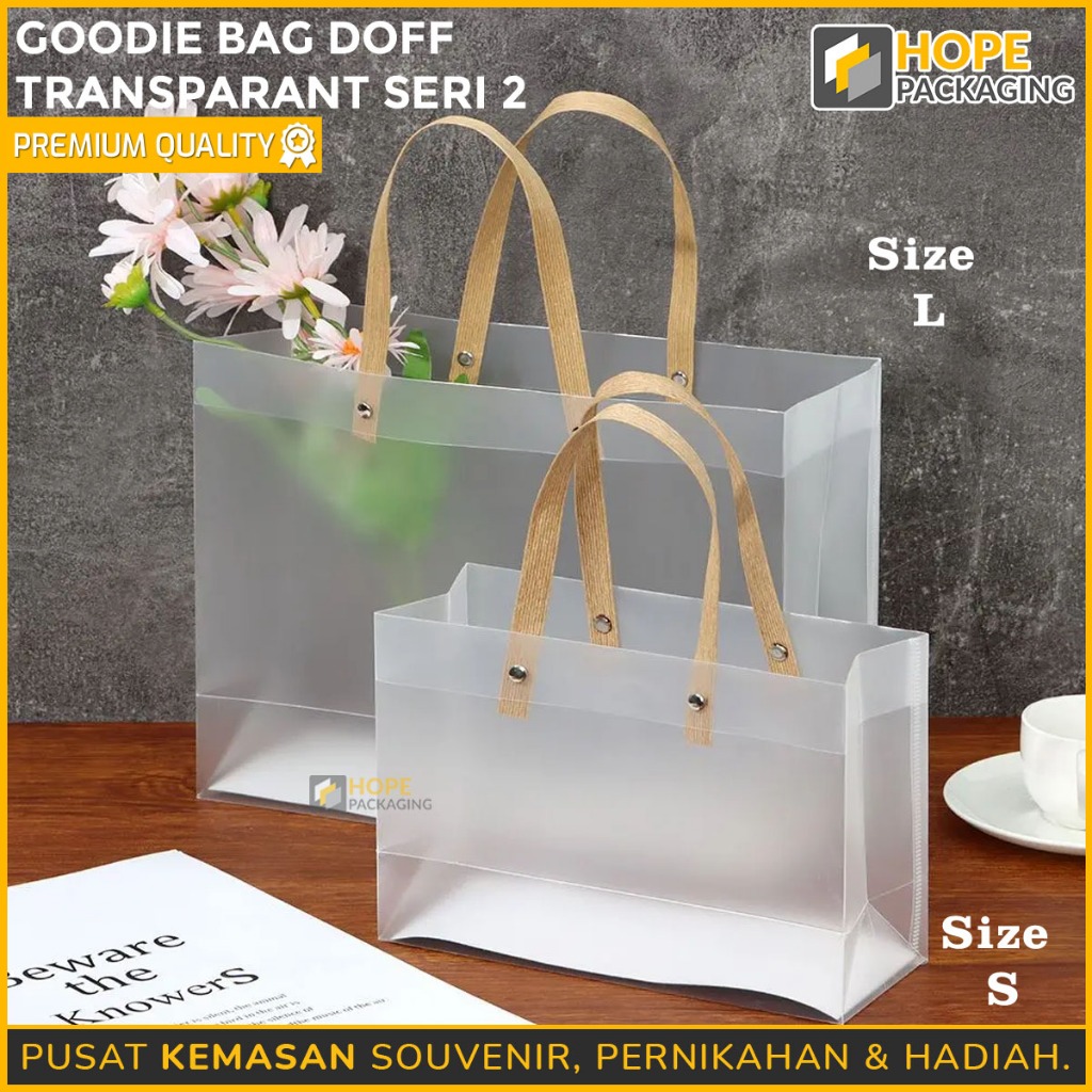 

Goodie Bag Doff Transparant Premium/ Tas Doff Souvenir Hadiah Hampers Mewah/ Tas Kado Ulang Tahun