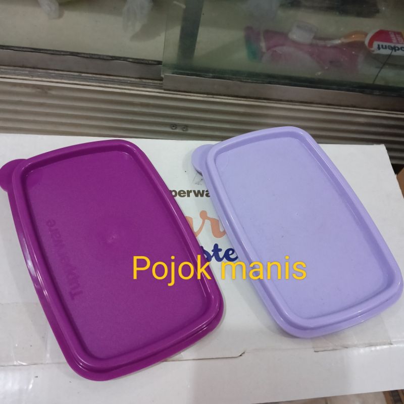 seal / tutup toples shelf saver saver tupperware ungu muda / ungu tua
