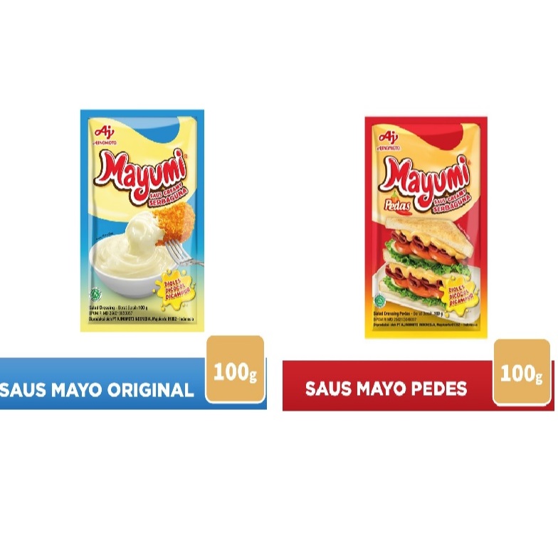 

MAYUMI Mayonaise Saus Mayo Original 100g / MAYUMI Mayonaise Saus Mayo Pedas 100g