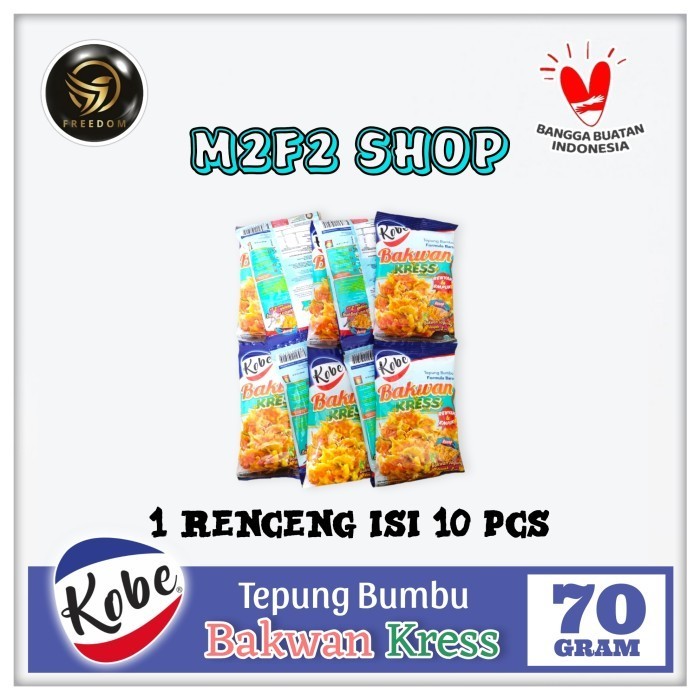 

Kobe Tepung Bumbu Bakwan Kress - 70 gr (Kemasan 1 Renceng)