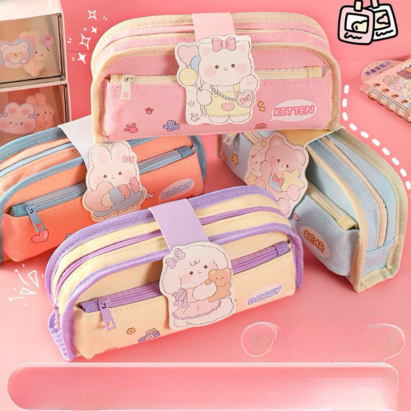 

DY PACK KOTAK PENSIL AESTHETIC LUCU KAWAII KAIN WATERPROFF PENCIL CASE UNYU