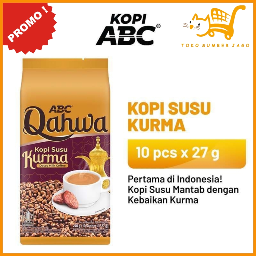 

ABC Qahwa Kopi Susu Kurma 10Sachets x 27gram