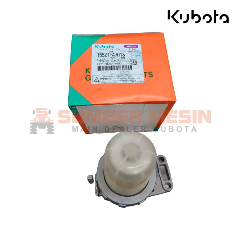 Kubota Assy Filter Fuel 15521-43018