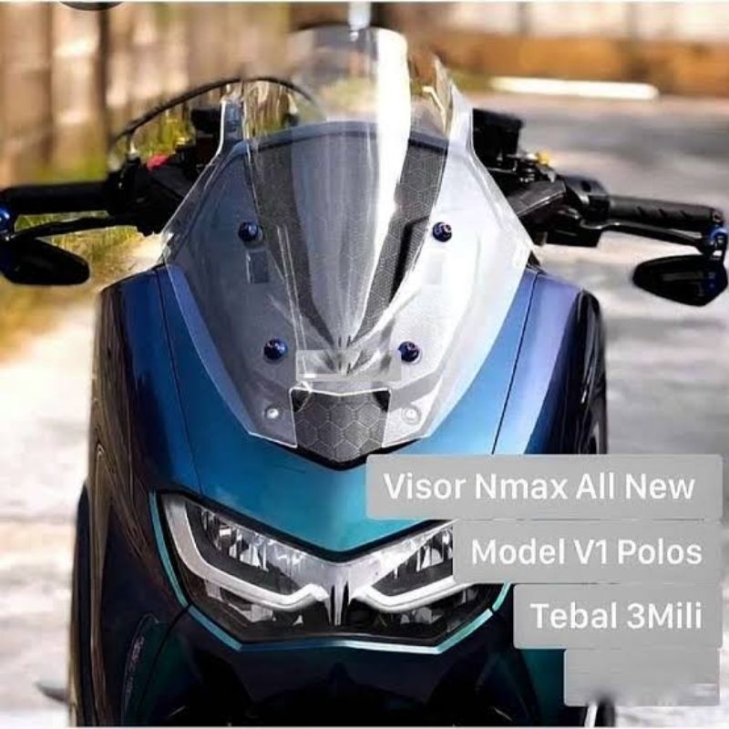 Windshield Nmax Model TDR V1 Jenong [Free Baut 4 Pcs] Winsil Nmax 2015-2019 Old & Nmax 2020-2022 New