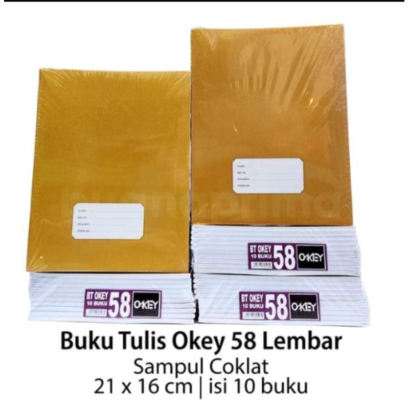 

BUKU TULIS OKEY ISI 58 LEMBAR ISI 10PCS