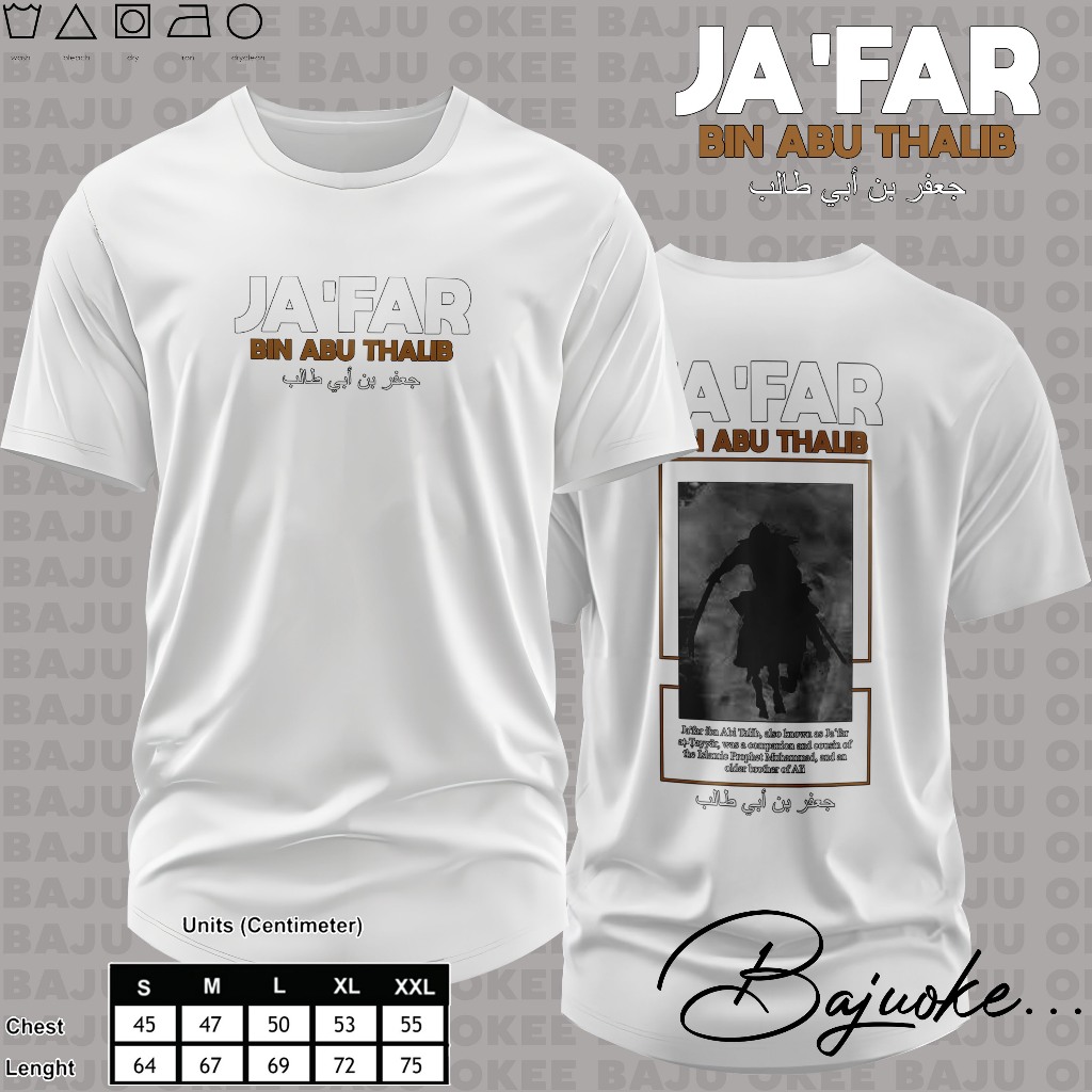 Baju Okee - Kaos Muslim - Ja'far Bin Abu Thalib