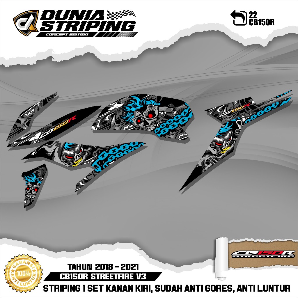 Striping Stiker Lis Variasi CB150R NEW Streetfire 2018/2019/2020