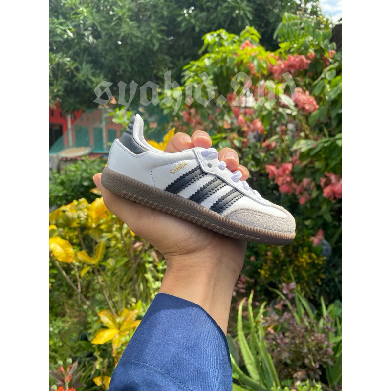 ADIDAS SAMBA KIDS WHITE BLACK