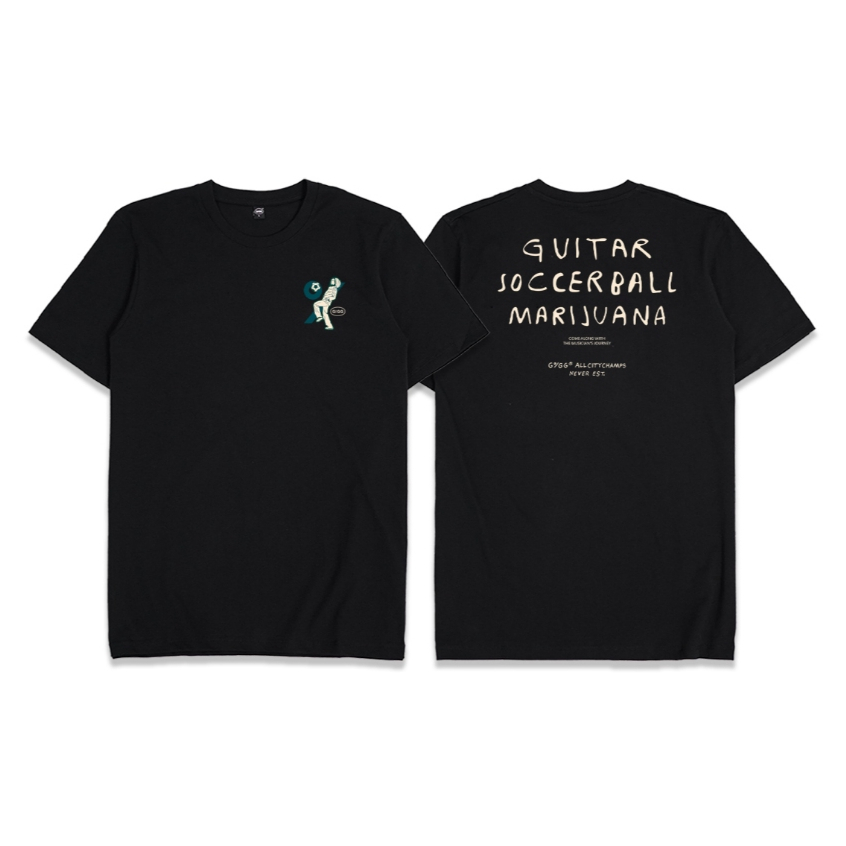 ORI GIGG - Journey - Kaos Hitam Pria - Cotton Combed 24's - Baju Kaos Bob Marley - Atasan Pria