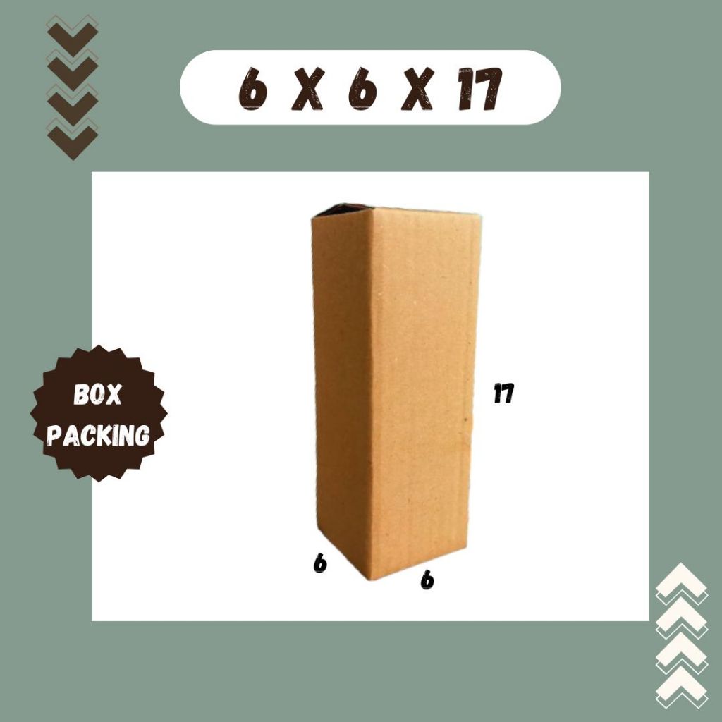 

Box 6x6x17 Kardus A1 Packing Karton Dus Kotak Kemasan Obat Mainan Olshop Souvenir Jamu Sparepart