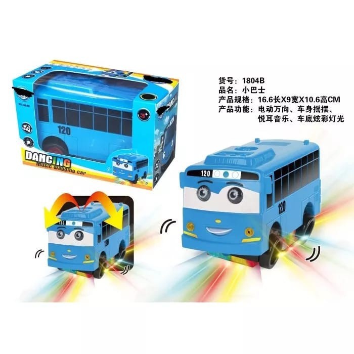 Mainan Tayo Oleng dancing robot mobil bus tayo ada lampu dan musik MAINAN MOBIL OLENG