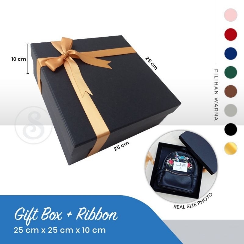 

Kotak Kado Besar Premium Giftbox uk 25 x 25 x 10cm / 30 x 30 x 10cm