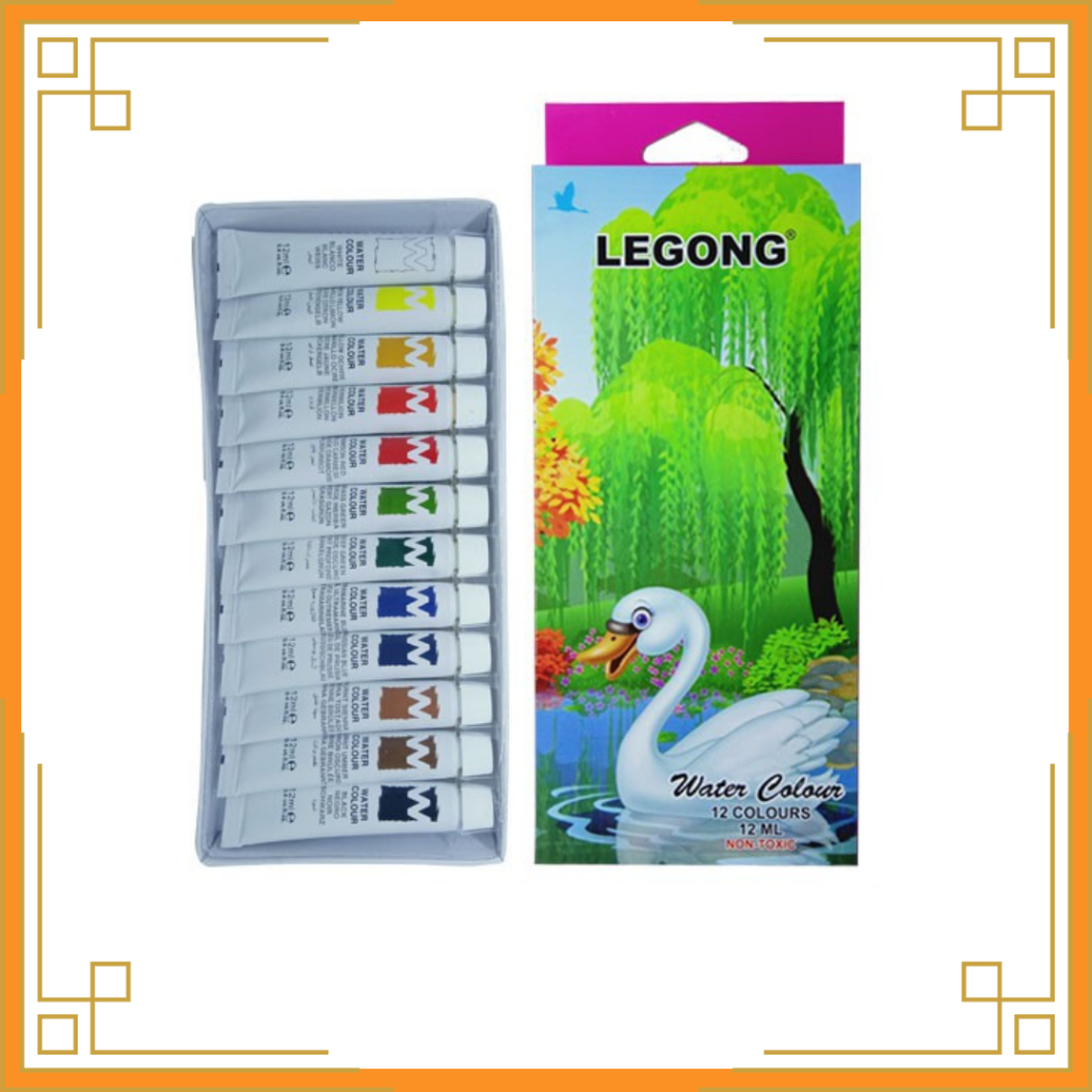 

LEGONG Cat air watercolor 12 warna 12ml/tube