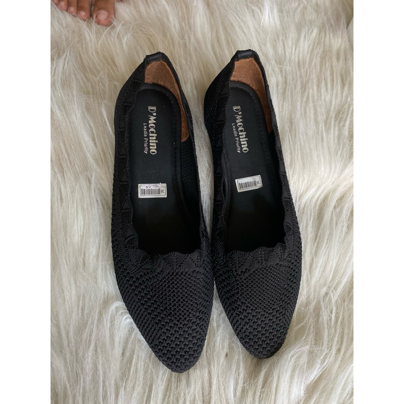 D’Mochino HN 08 Flat Shoes Rajut Wanita/ Flat Shoes Kerja