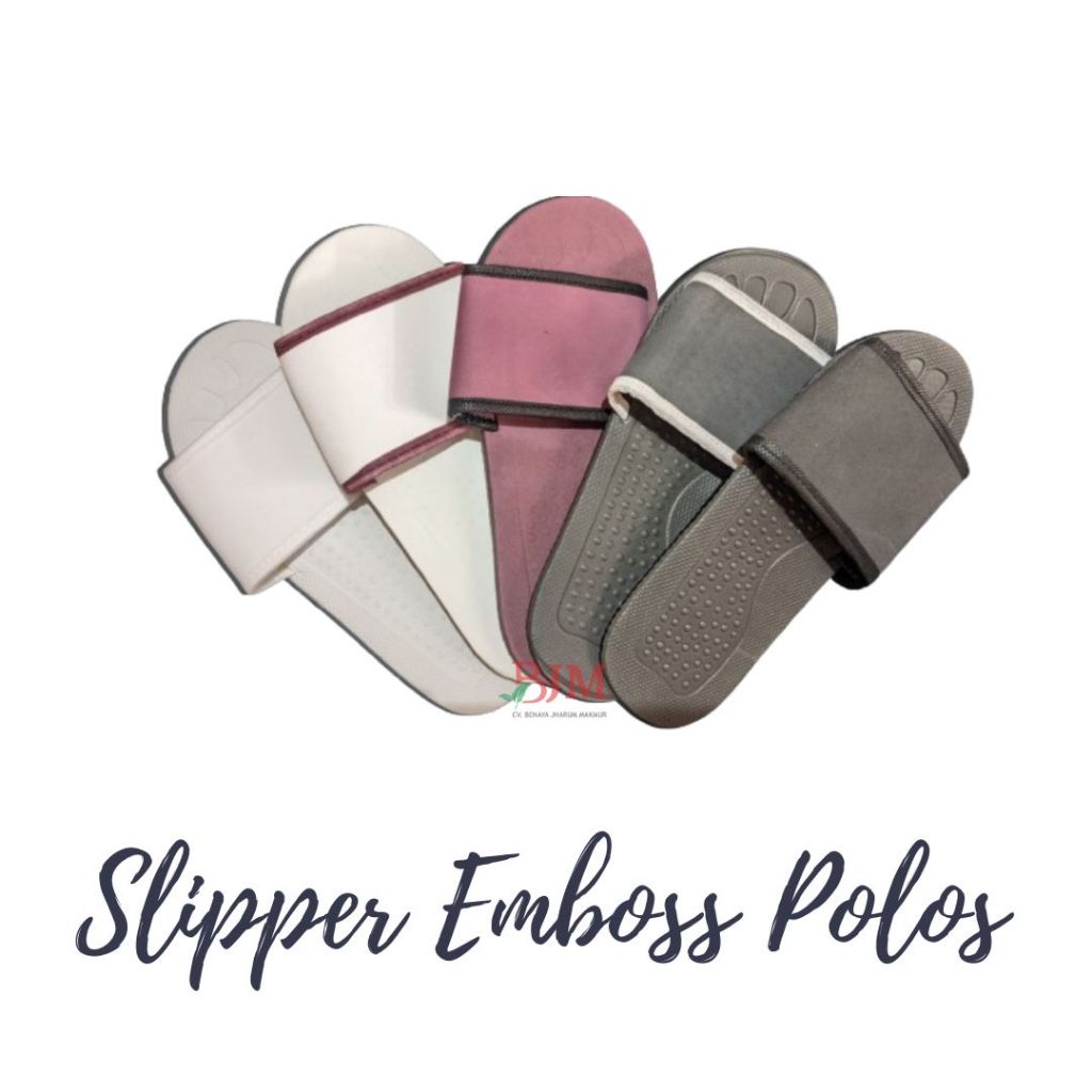 Sandal hotel Polos Cetakan Kaki Slipper sendal Embos Hotel Sendal Souvenir Nyaman Terbaik Termurah P
