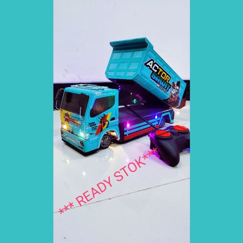 Mobil remote control #miniatur truk# Truk Dam#Mainan anak viral#miniatur truk kayu