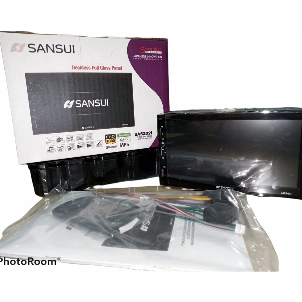 KODE U47S Head unit deckless Sansui 7 inch MP5 double din tv mobil bluetooth usb carplay