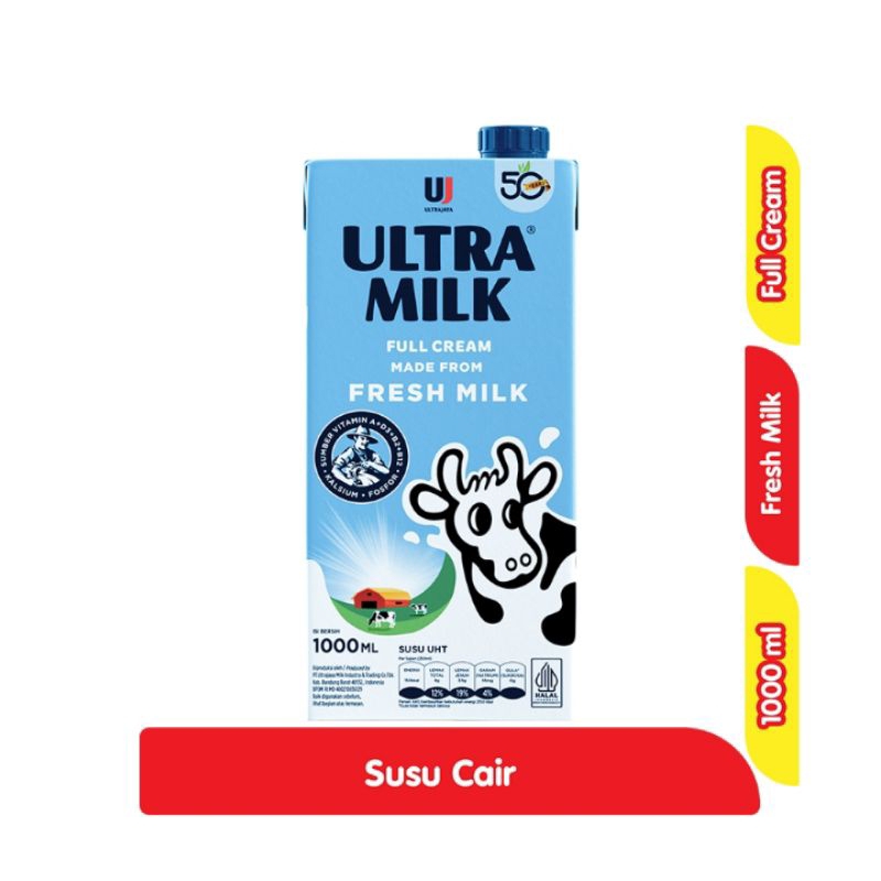 

Ultra milk susu UHT coklat/full cream 1000ml