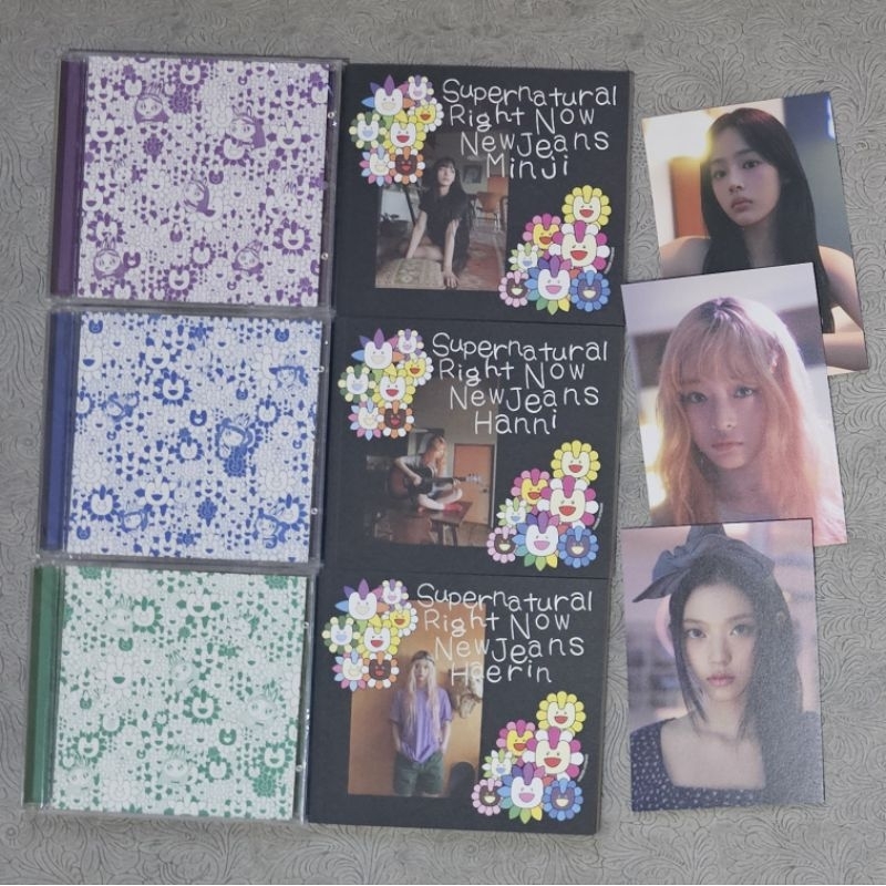 Newjeans x Murakami Supernatural Album Jewel Case Photobook Postcard Minji Hanni Haerin