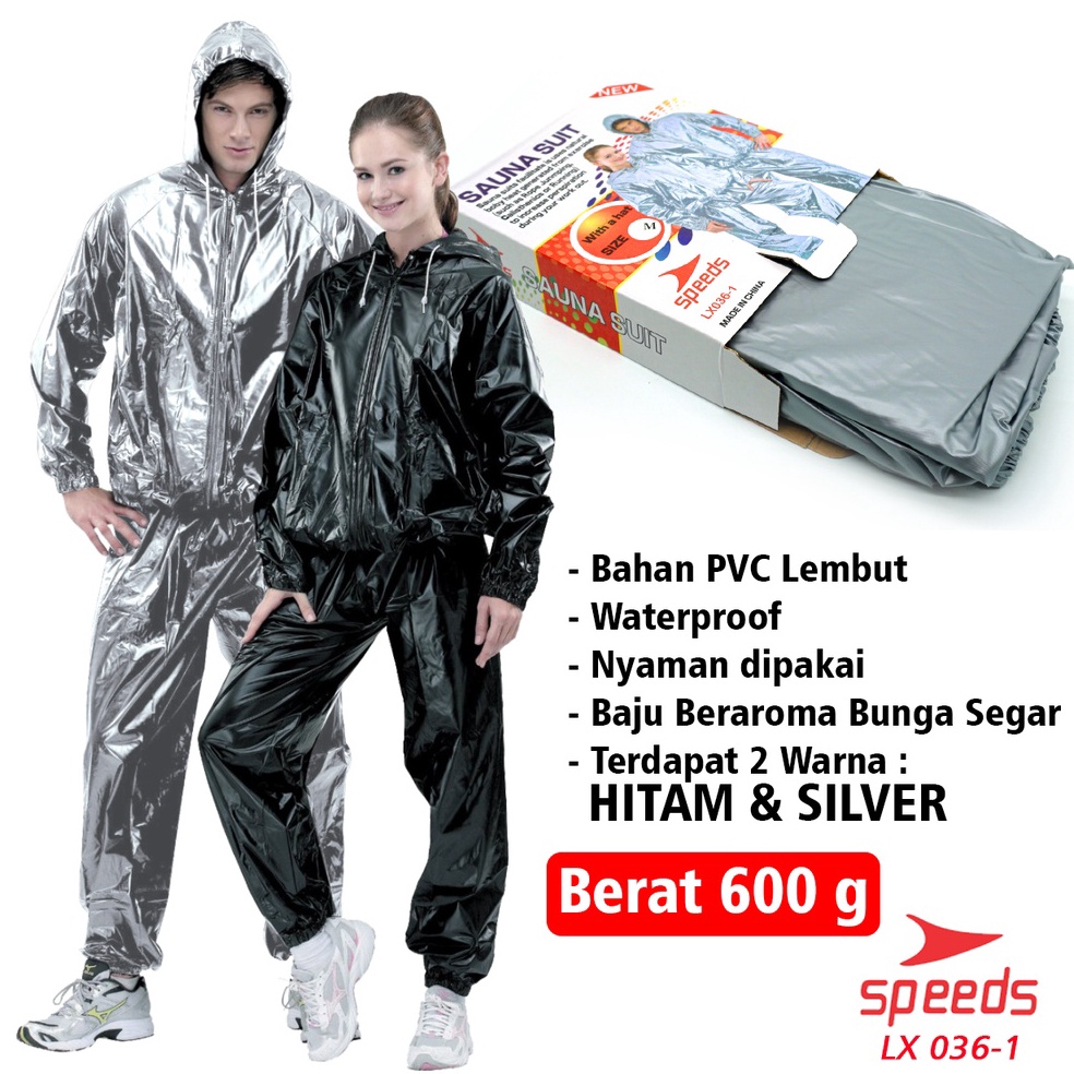 KODE N43C SPEEDS Baju Jaket Sauna Suit Original siken Elastis Waterproof Olahraga Detox Pelangsing K