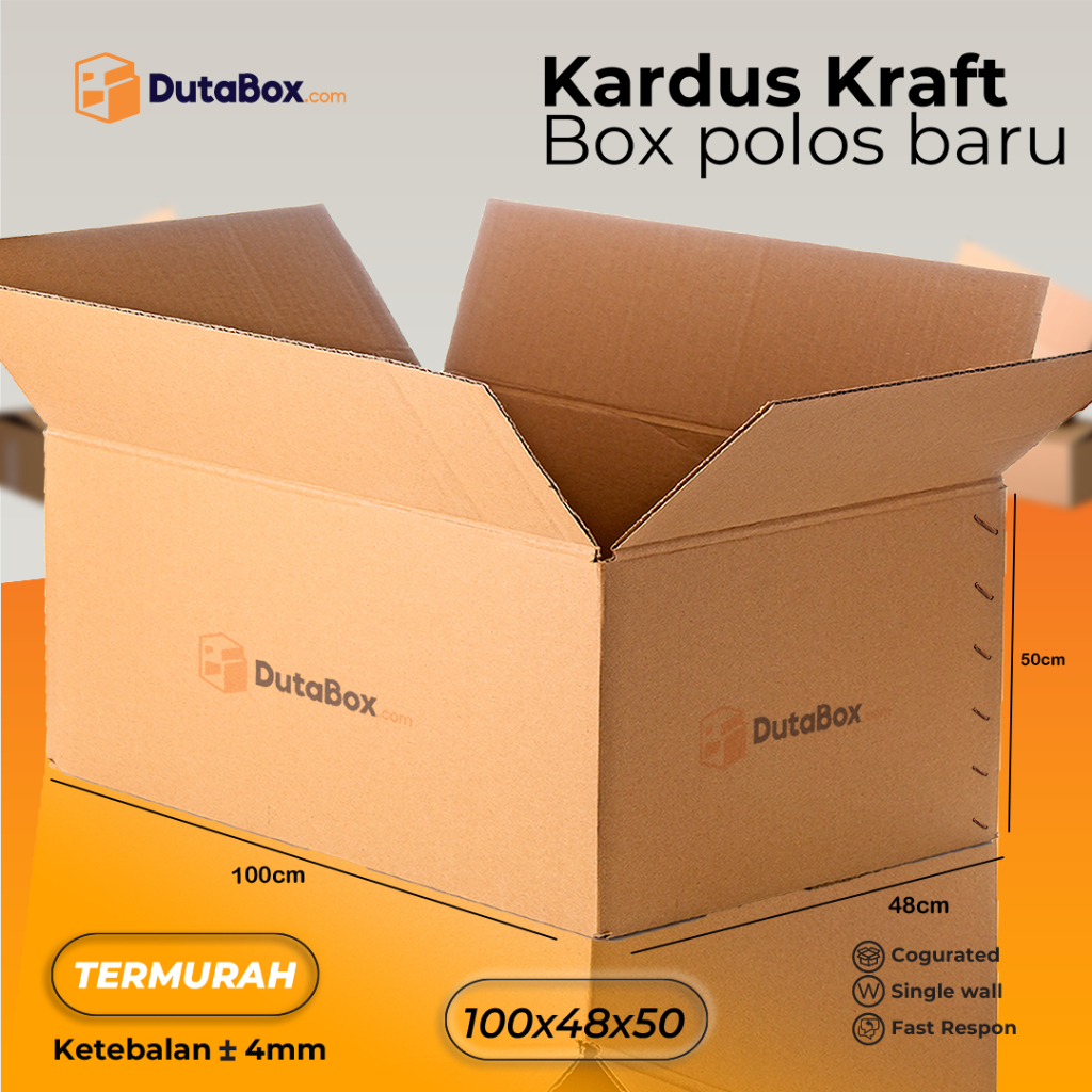 

Kardus Box Baru 100x48x50 ( Single Wall ) Kardus packing