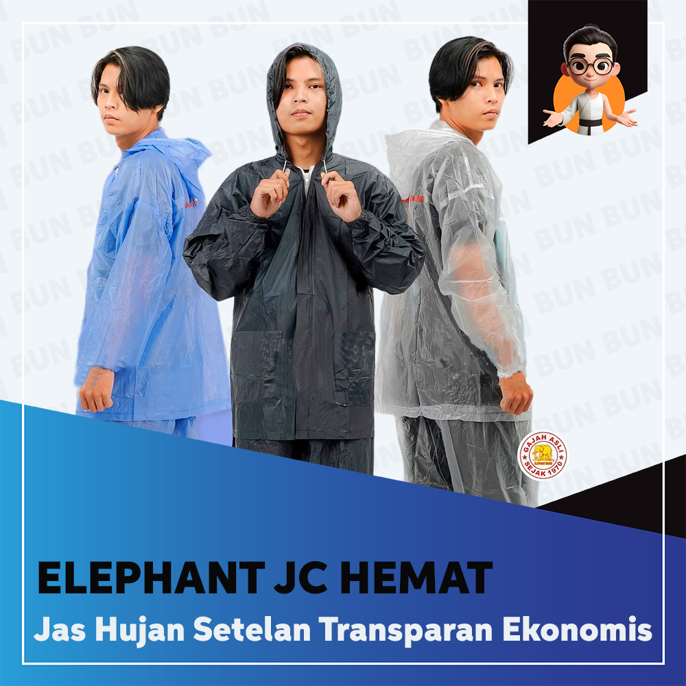 PROMO JC HEMAT JAS HUJAN SETELAN ELEPHANT BRAND