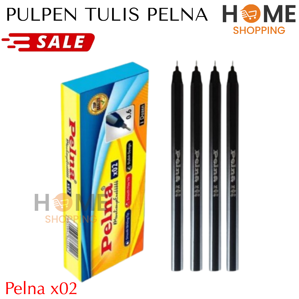 

HS - ATK020 PULPEN TULIS MERK PELNA X02 / PULPEN GROSIR / PENA 1 PAK (12PCS) / PULPEN PELNA BOX / BALL PEN / BALL POINT / PEN