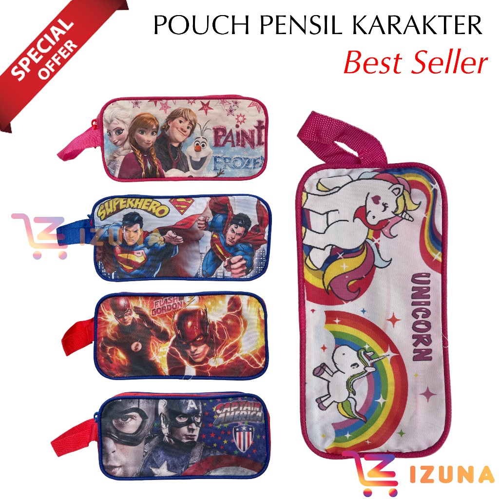 

IZ - ATK022 KOTAK PENSIL ANAK MOTIF KARAKTER CEWEK DAN COWOK / POUCH TEMPAT PENSIL SLETING / TEMPAT PENSIL ANAK BAHAN TEBAL / KOTAK PENSIL MURAH / TEMPAT PENSIL KARAKTER