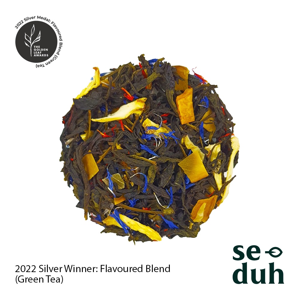 

TERBARU TROPICAL GREEN Tea Blend Steamed Green Tea with Pineapple Mango 15 gram