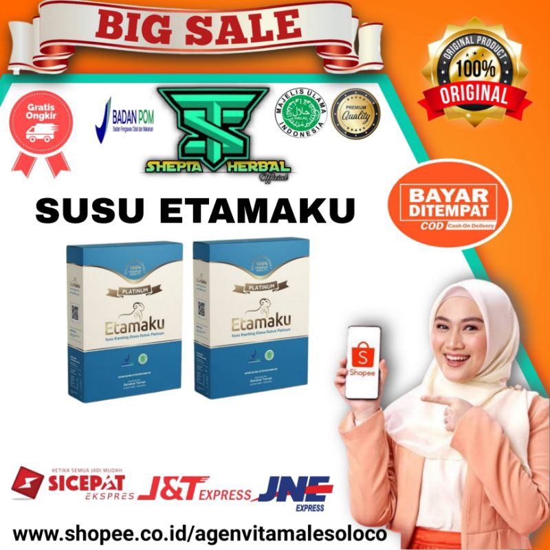 

Etamaku Platinum Asli Paket 1 Box Susu Etawa Terbaik Untuk Kesehatan Pencernaan Asam Lambung Maag Gerd Original