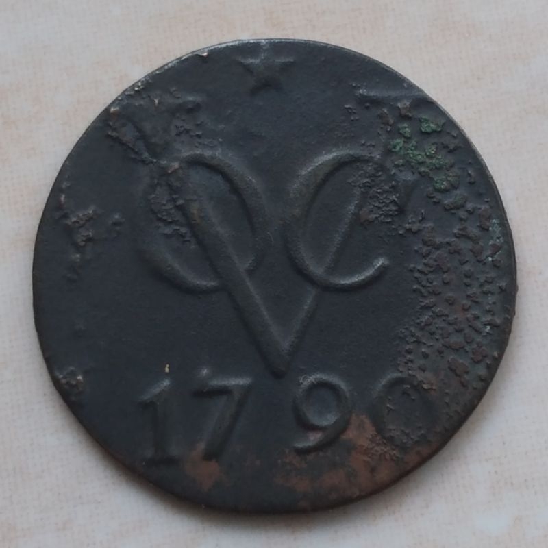 Koin Kuno VOC 1 Doit 1790 Utrecht - YN1673