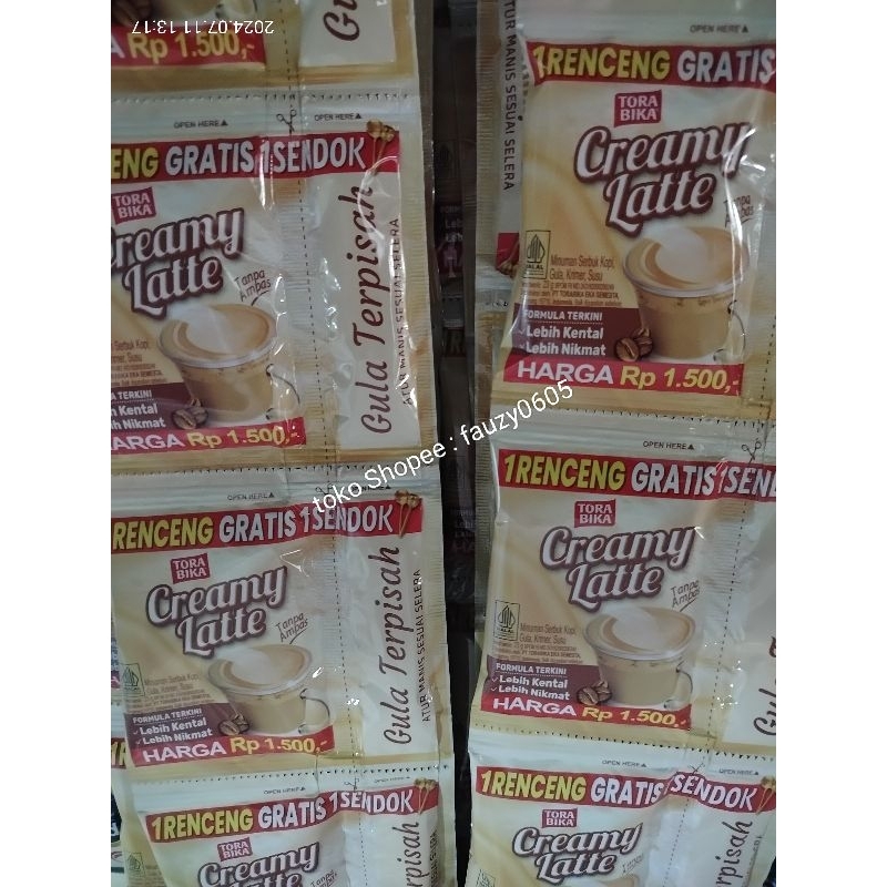 

Torabika Kopi Creamy Latte Renceng Isi 10 X 25g