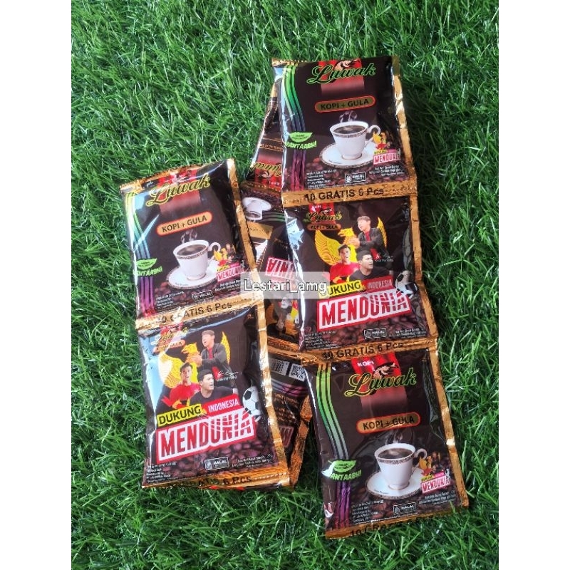 

Kopi Luwak (kopi+gula) 23 gram 1 renceng isi 16 sachet