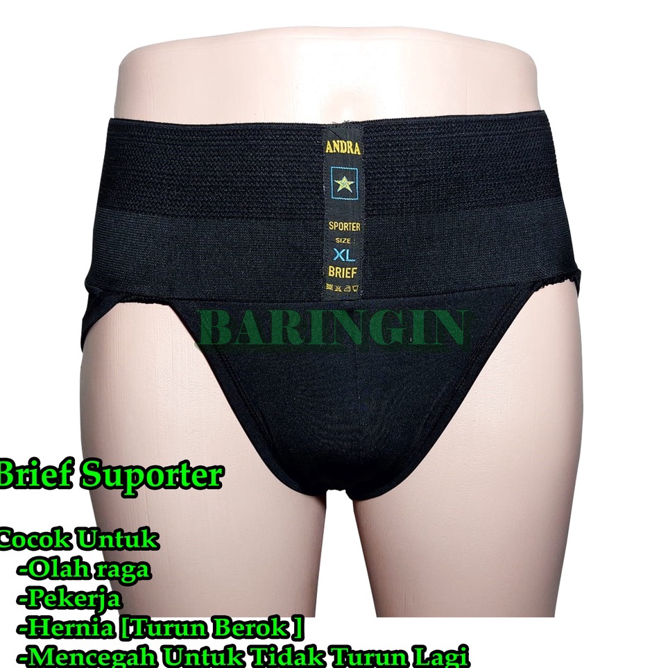 KODE I74O Brief Supporter Celana Dalam Turun BerokCd Untuk HerniaCd OlahragaCelana Dalam Pria Dewasa