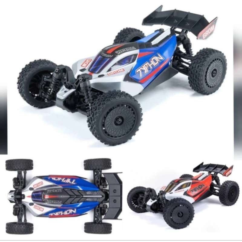 Arrma Typhon GROM MEGA 4WD Brushed 1/18 Buggy RTR With Battery & Charger