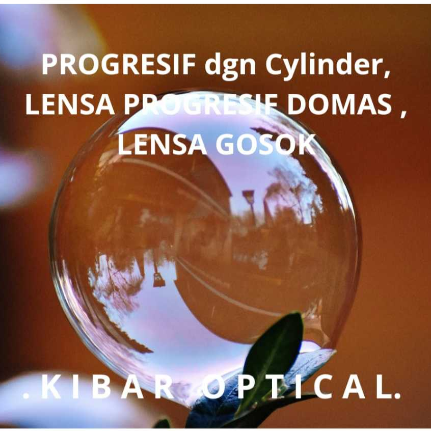 Paket Frame + Progresif Dengan Cylinder | Lensa Progresif DOMAS | Lensa Gosok