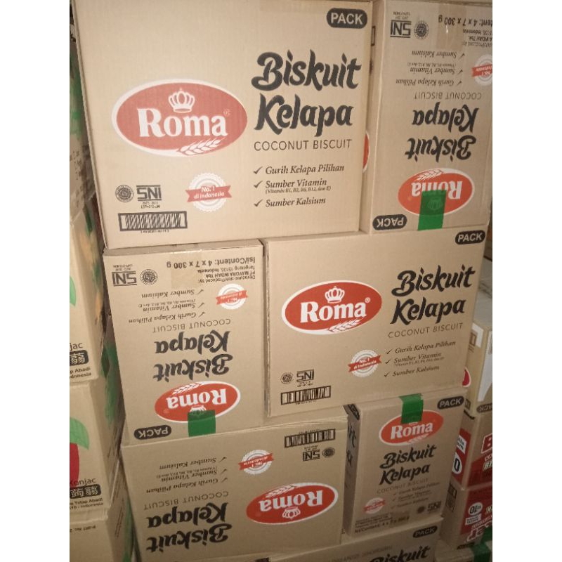 

Roma kelapa kartonan isi 28 pcs