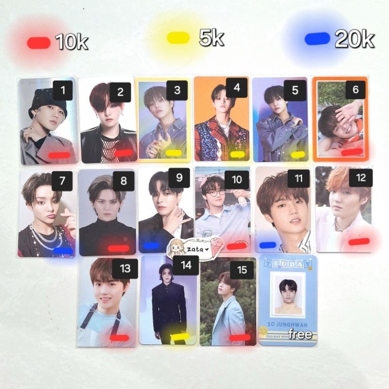 [ pilih jnt ] hyunsuk jihoon yoshi jaehyuk tc bulk reboot hello mashiho welcol junghwan 2nd anniv ye