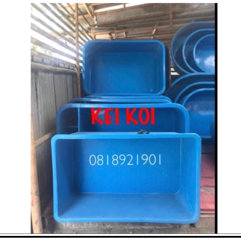 KOLAM FIBER / BAK FIBER KOTAK PERSEGI PANJANG 80 CM - 200 CM