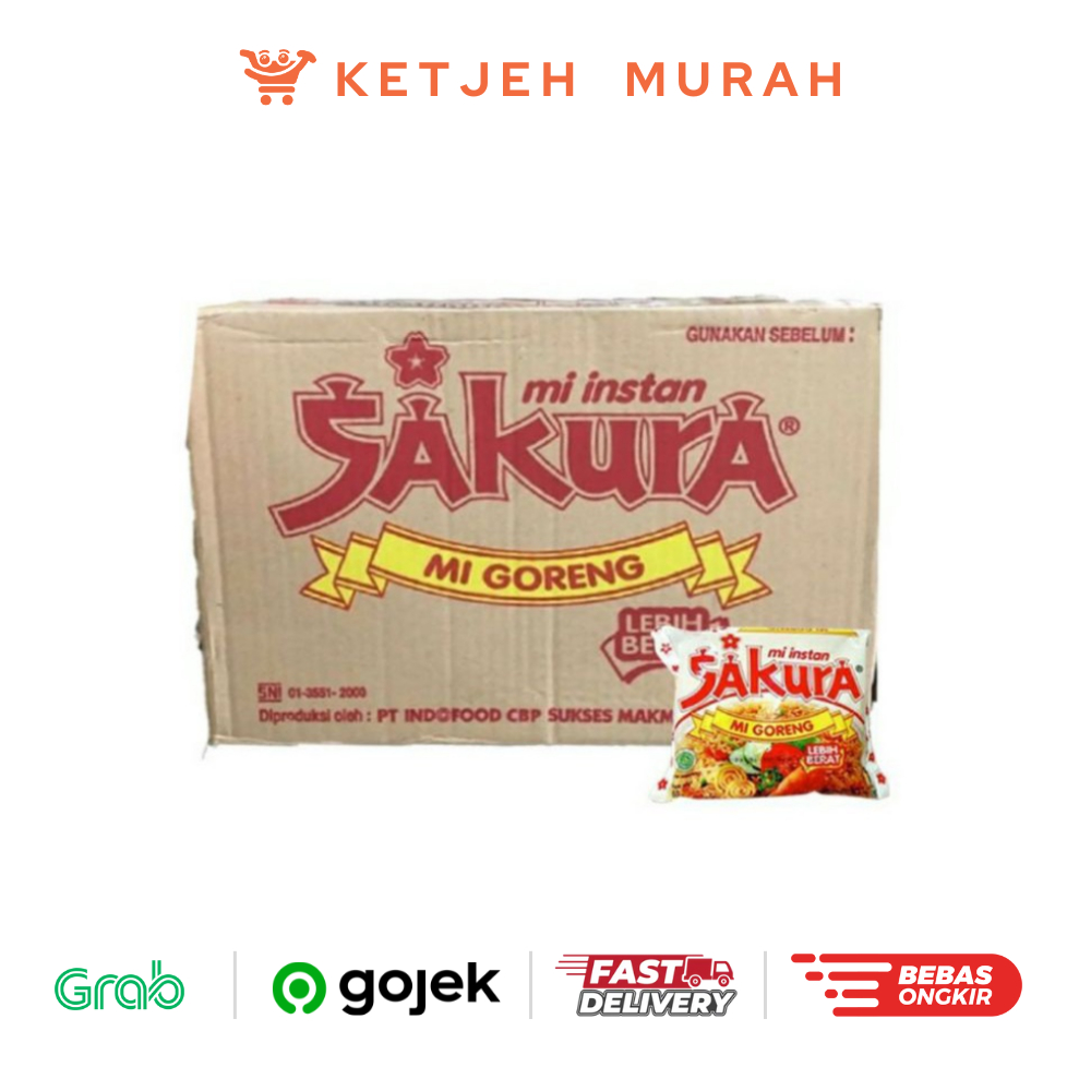 

Sakura Mie Instant Rasa Goreng 1 Dus isi 40 Pcs