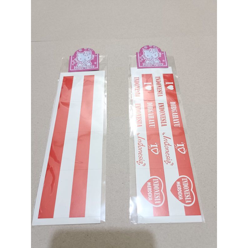 

stiker pipi merah putih isi 20 picis atau 20 lembar paper dan alat tulis